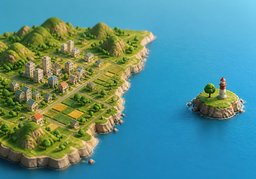 大陆のイラスト