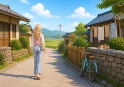 한적하다のイラスト