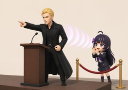 敲边鼓のイラスト