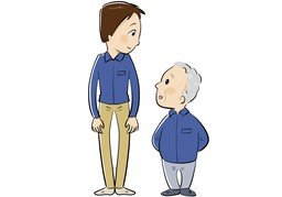 瘦のイラスト