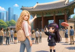 덕수궁のイラスト