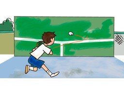 反弹のイラスト