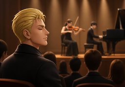 연주のイラスト