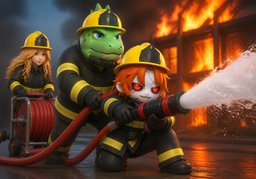 Feuerwehrleuteのイラスト