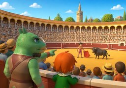 Illustration for tauromachie (bullfighting)