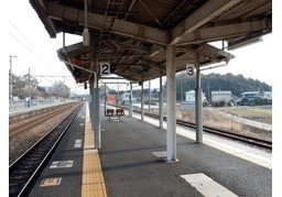 站台のイラスト