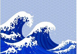 波浪のイラスト