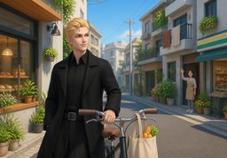 동네のイラスト