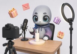 主播のイラスト