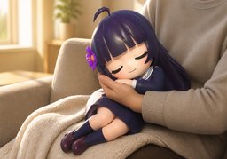눈감다のイラスト