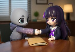 私了のイラスト