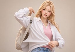 헐렁하다のイラスト