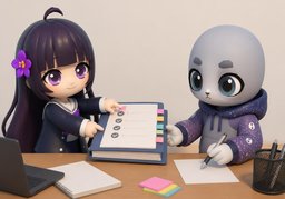 交代のイラスト