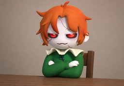 一声不吭のイラスト