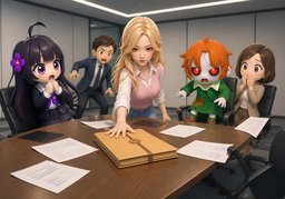 哗然のイラスト