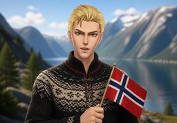 noruegoのイラスト