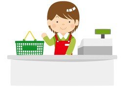 收银のイラスト