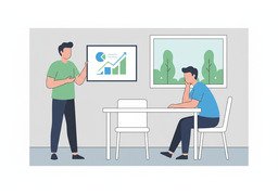Illustration for 报 (report)