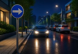 Illustration for befahren (drive along)