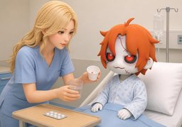 투약のイラスト